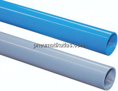 Aluminium-Rohr, 22 x 19mm, blau (RAL 5015) pulverbeschichtet