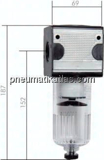 MULTIFIX Filter, G 3/4", Baur. 2, Kunststoffbehälter