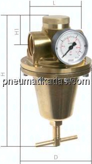 Wasserdruckminderer (40 bar) G 1/2", 0,5 - 16 bar