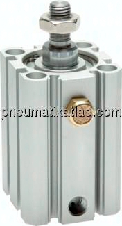 ISO 21287-Zylinder, einfachw., Kolben 40mm, Hub 25mm