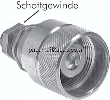 Schott-Schraubkupplung, Stecker Baugr.2, 10 L (M16x1,5)