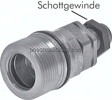 Schott-Schraubkupplung, Muffe Baugr.4, 22 L (M30x2)