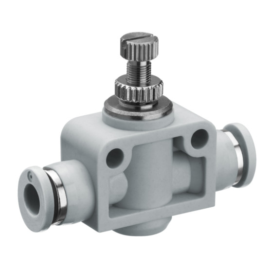 Check-choke valve, Series QR1-DBS