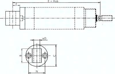 Schwenkbefestigungen Lasche, für Zylinder ISO 6431 (Auslaufartikel)